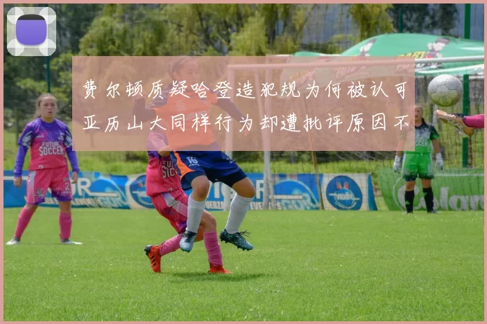 费尔顿质疑哈登造犯规为何被认可亚历山大同样行为却遭批评原因不明